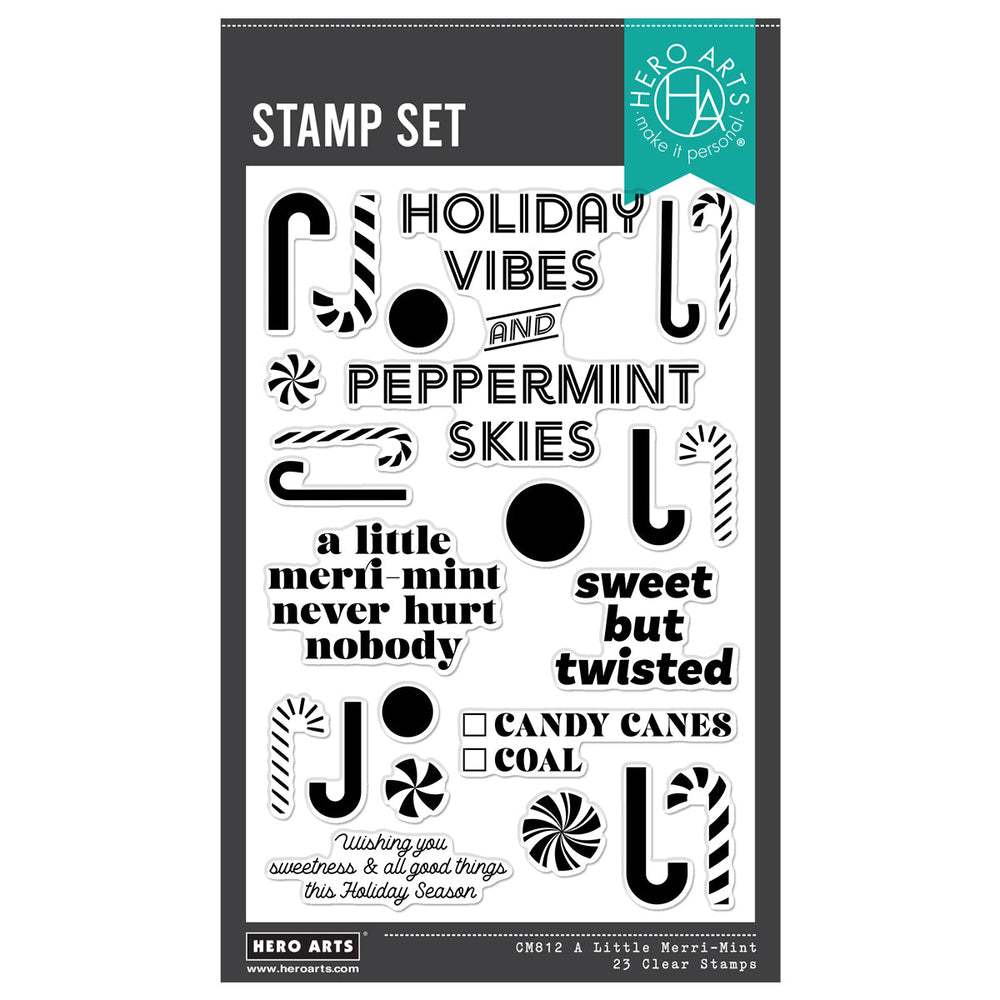 A Little Merri-Mint Clear Stamp Set