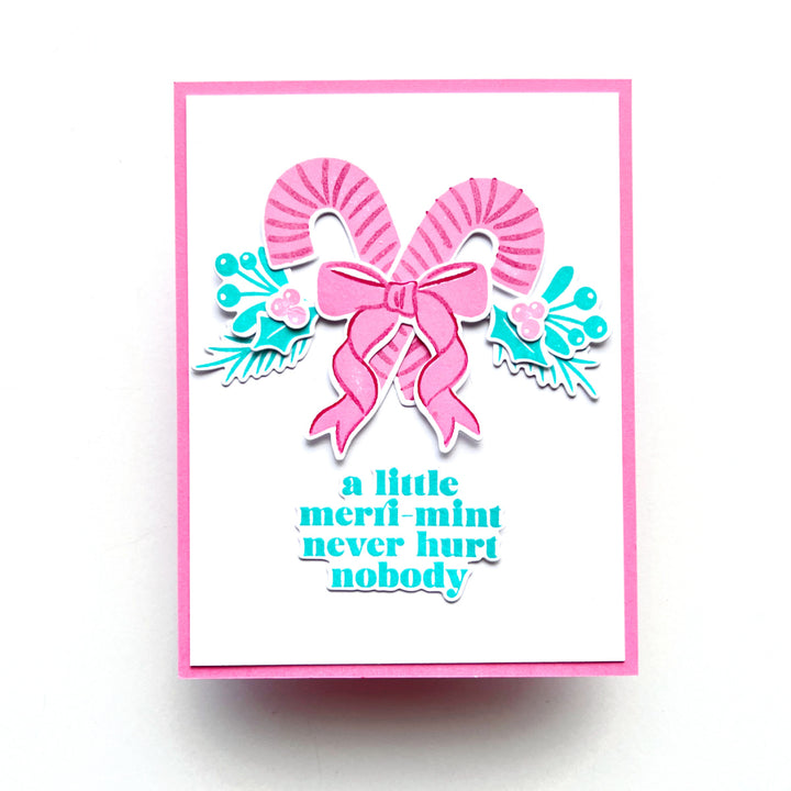 Candy Cane Swag Stamp & Cut