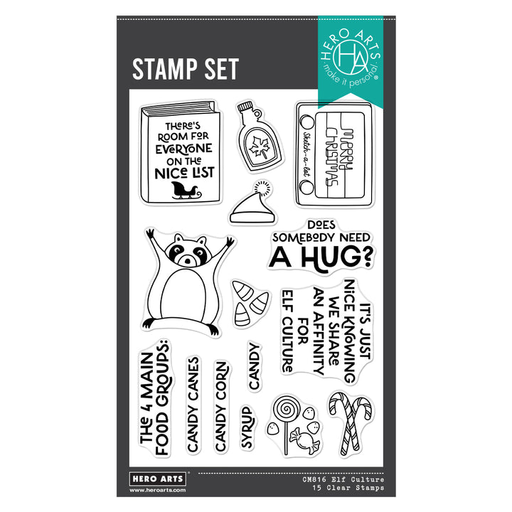 Elf Culture Clear Stamp Set from the Yule Fuel Collection