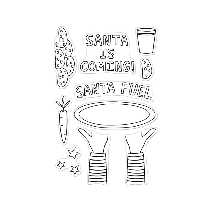 Hero Arts Santa Fuel Clear Stamp Set from the Yule Fuel Collection