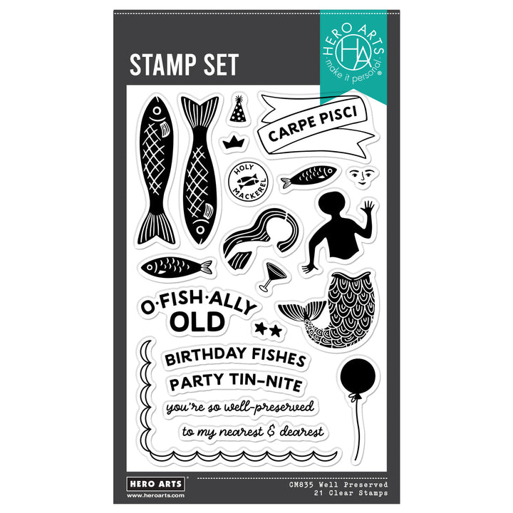 Hero Arts Well Preserved Clear Stamp Set