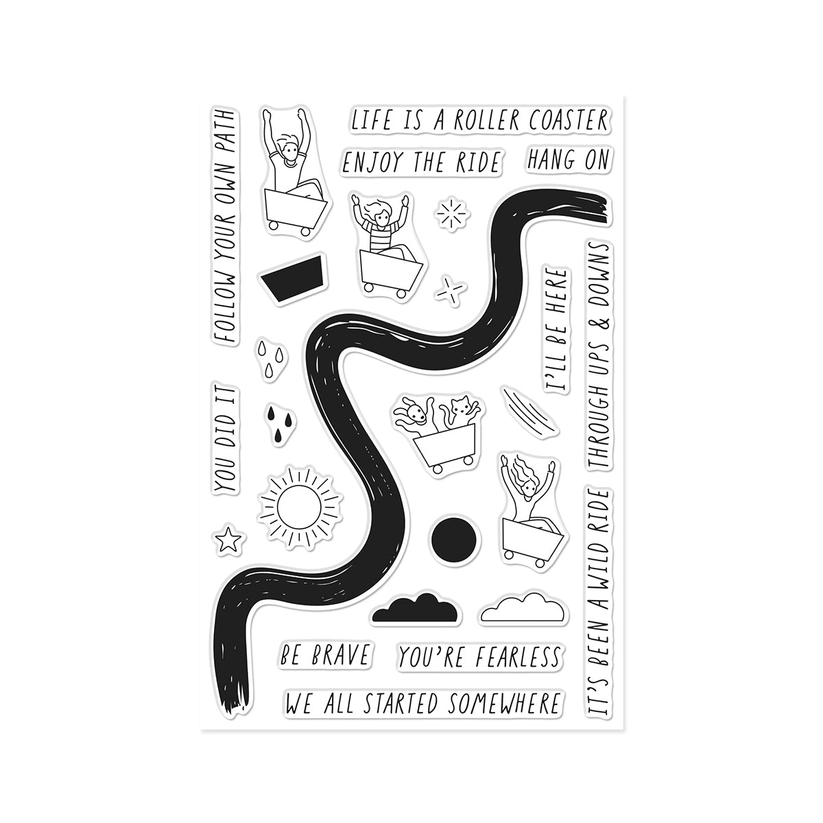 Hero Arts Wild Ride Clear Stamp Set | Hero Arts