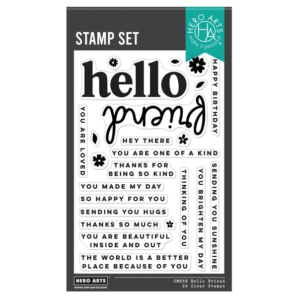 Hello Friend Clear Stamp Set