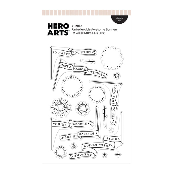 Unbelievably Awesome Banners Clear Stamp Set