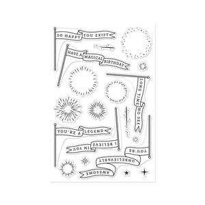 Unbelievably Awesome Banners Clear Stamp Set