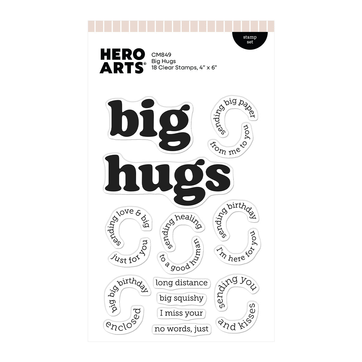 Hero Arts Big Hugs Bundle by Hero Arts + Carly Tee | Hero Arts