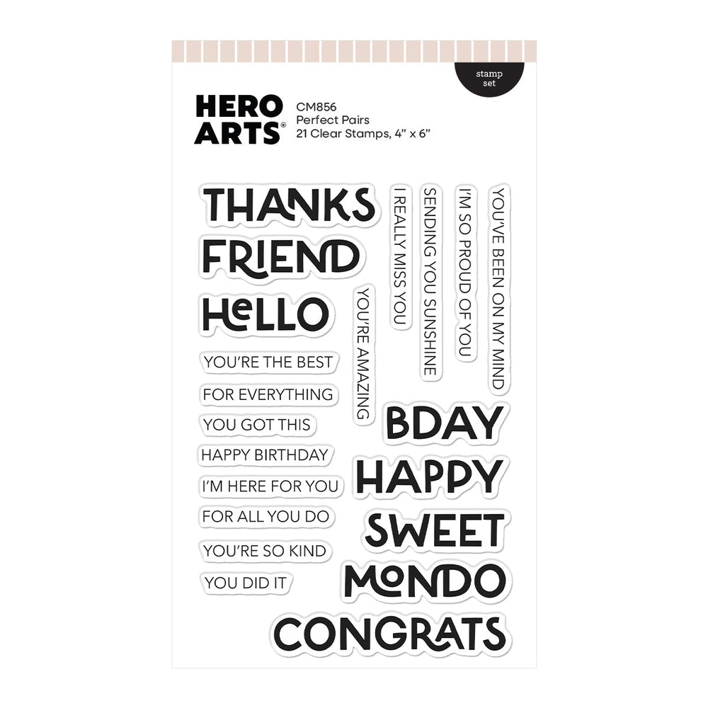Perfect Pairs Clear Stamp Set