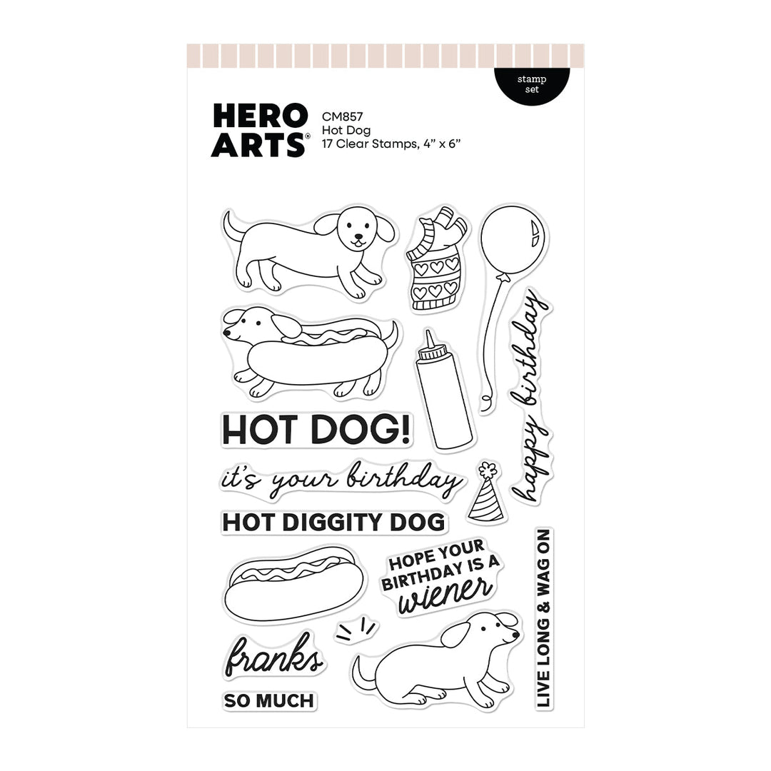 Hot Dog Clear Stamp Set