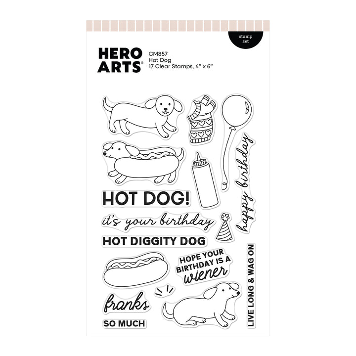 Hot Dog Clear Stamp Set