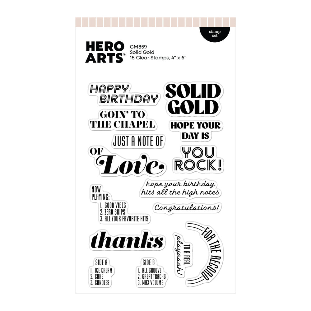 Solid Gold Stamp Set
