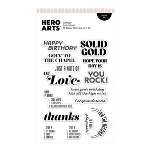 Solid Gold Stamp Set