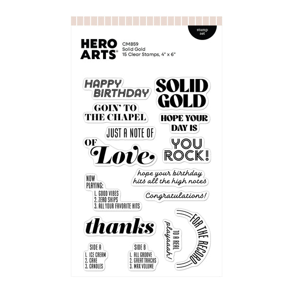 Solid Gold Stamp Set