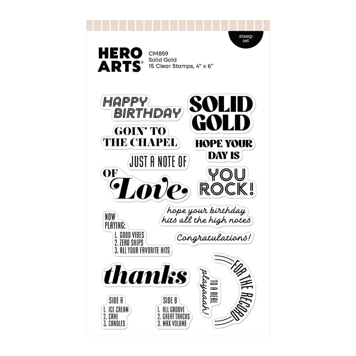 Solid Gold Stamp Set