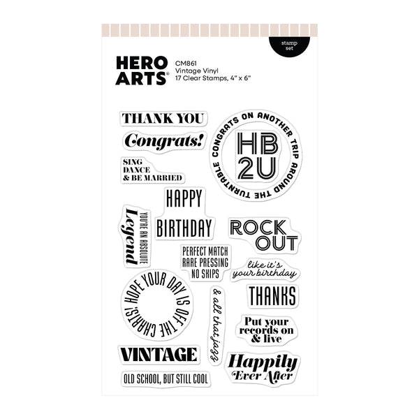 Vintage Vinyl Stamp Set