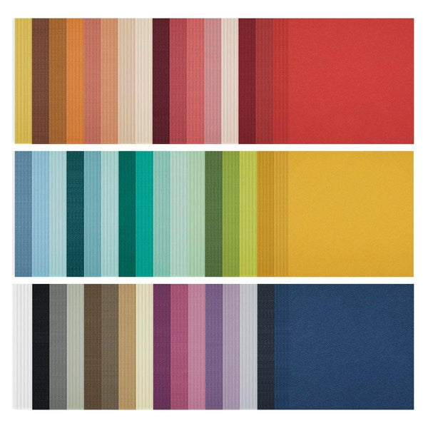 The Full 48 ColorWheel Cardstock Pack 12" x 12" - 5 each