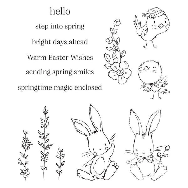 Spring Smiles -  Clear Stamp of the Month