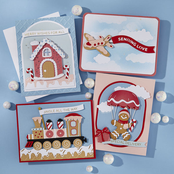 Gingerbread House Etched Dies by Stamperia