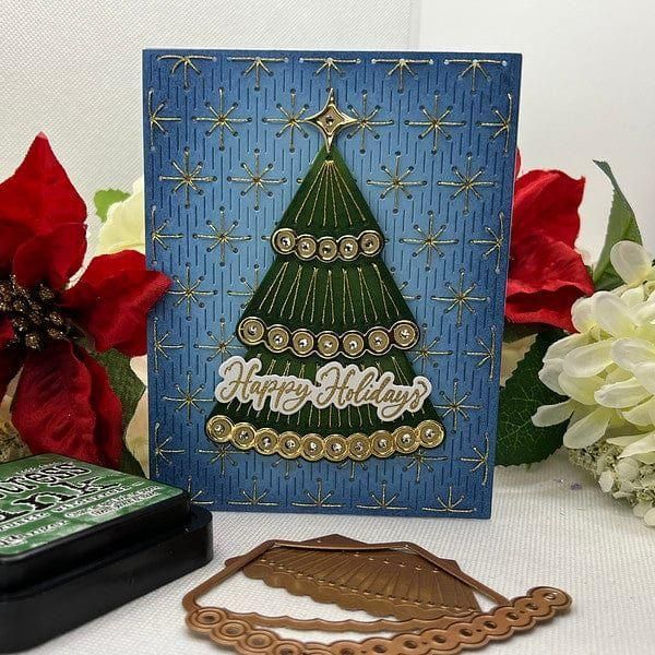 Stitched Starfilled Background Etched Dies from the Stitched Bright Collection