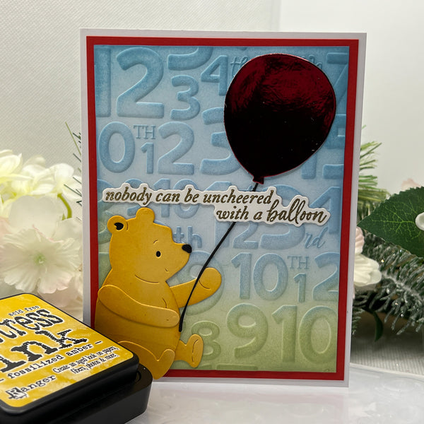 A Very Happy Birthday Sentiments Press Plate & Die Set