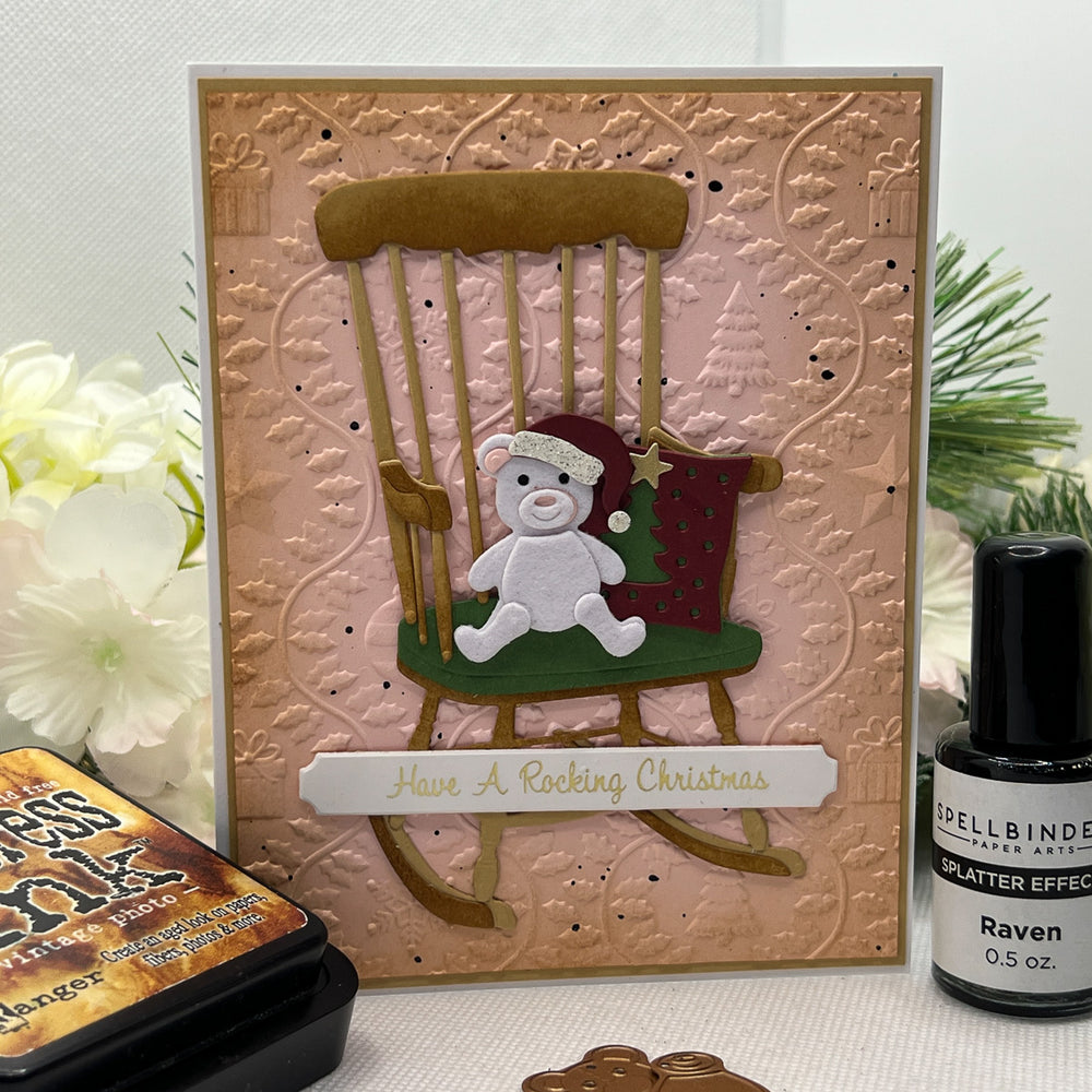Country Christmas Banner & Sentiments Press + Foil Plate & Die Set by Annie Williams