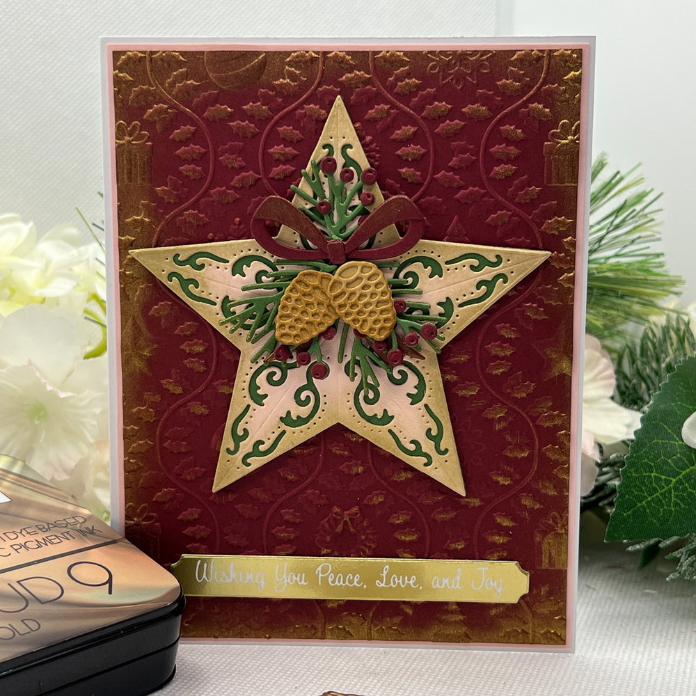 Barn Star Wreath Etched Dies by Annie Williams
