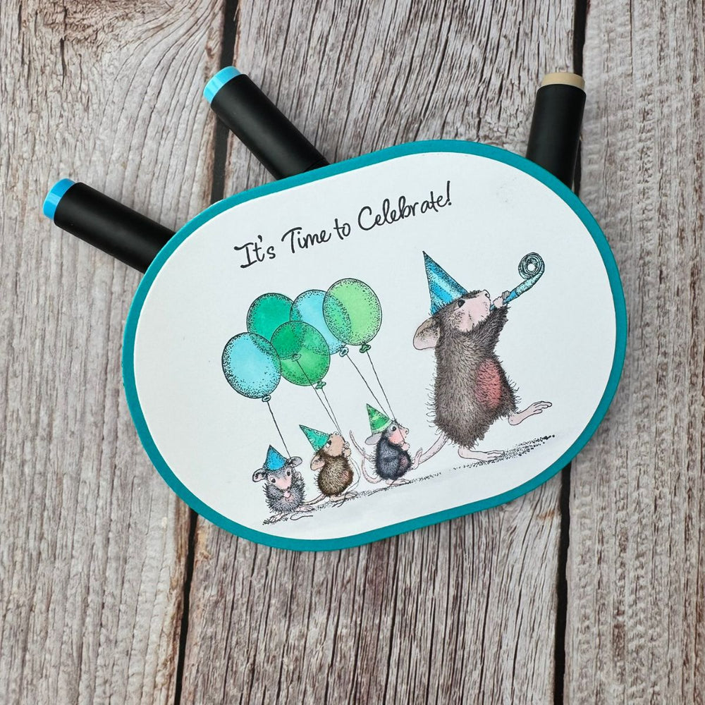 House- Mouse Party Parade Cling Stamp Set