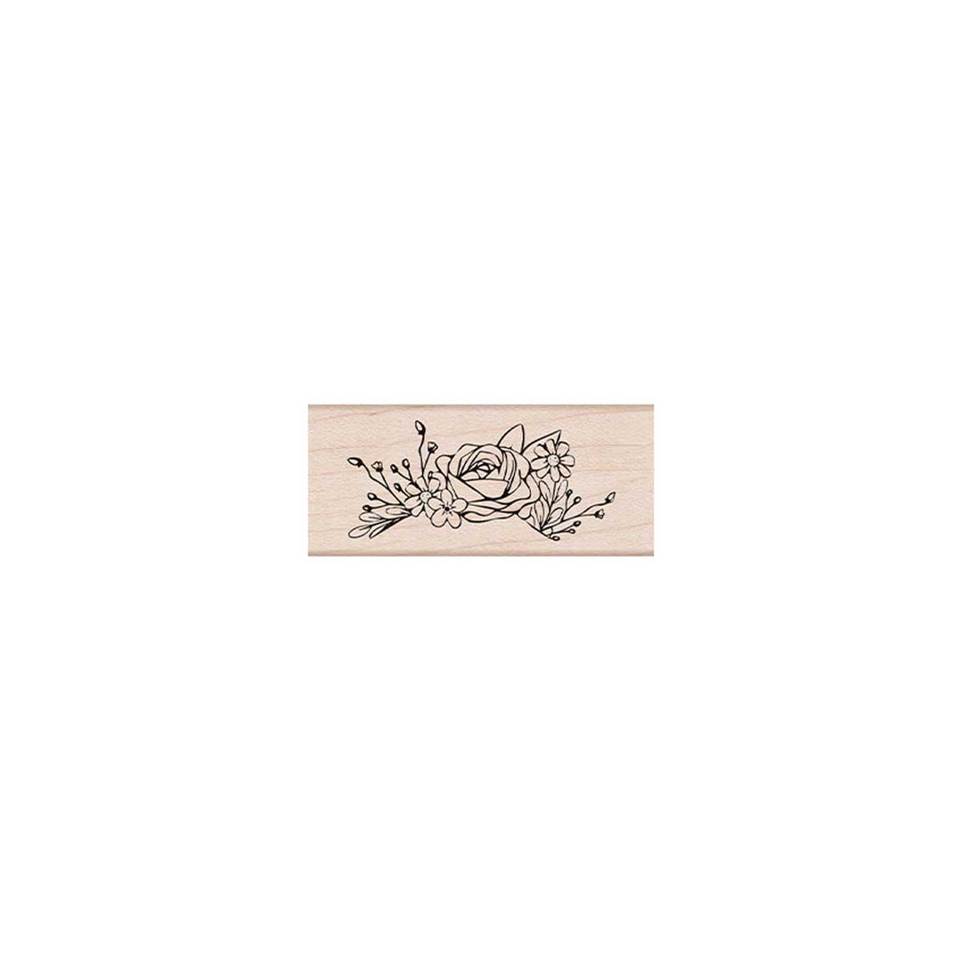 Rose Arrangement Woodblock Stamp