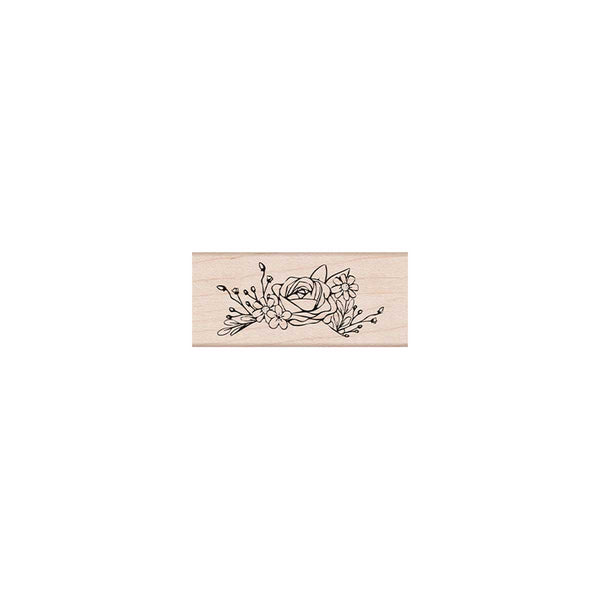Rose Arrangement Woodblock Stamp