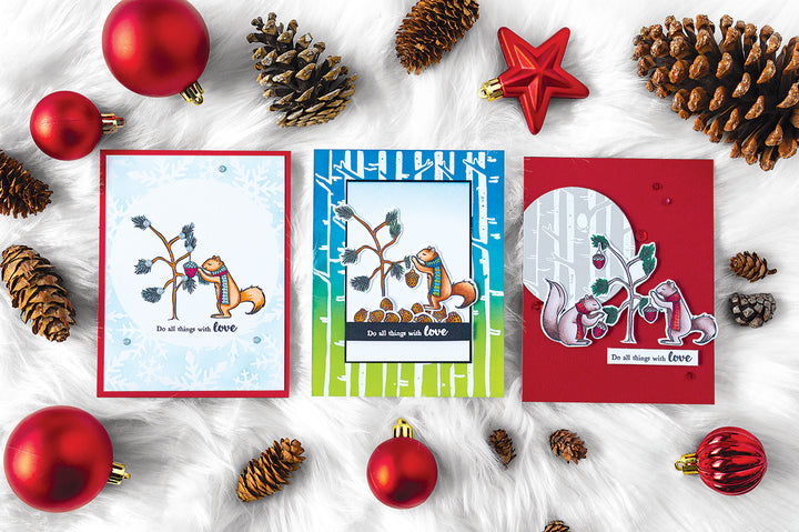 Christmas Squirrels Stamp & Die Set