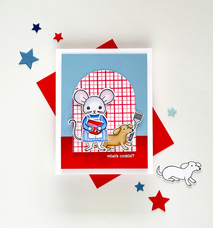 Hot Dog Clear Stamp Set