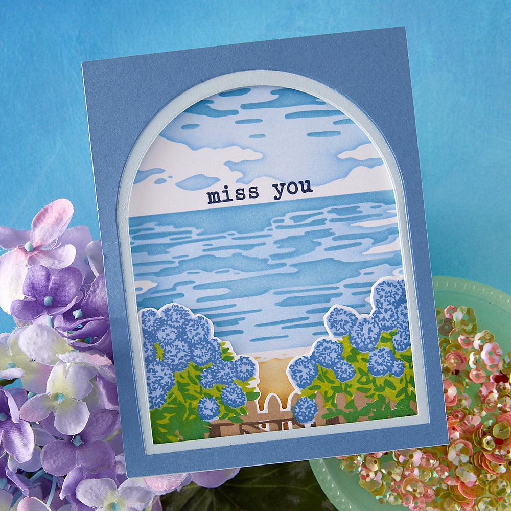 Coastal Blooms HeroScape Stamp & Cut