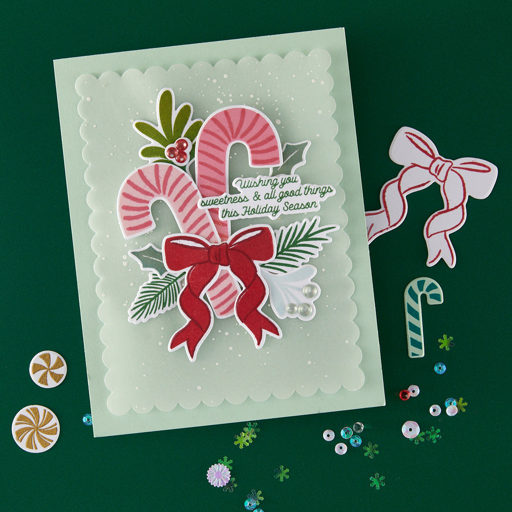 Candy Cane Swag Clear Stamp Set