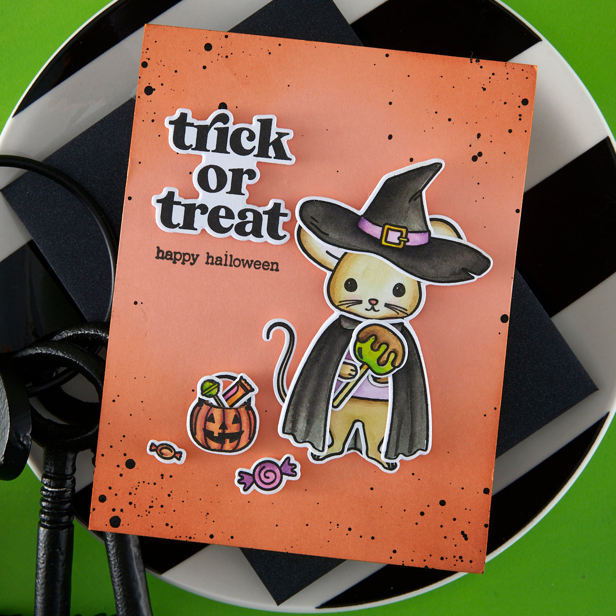 Hero Arts Tricks and Treats Clear Stamp Set from the Hocus Pocus