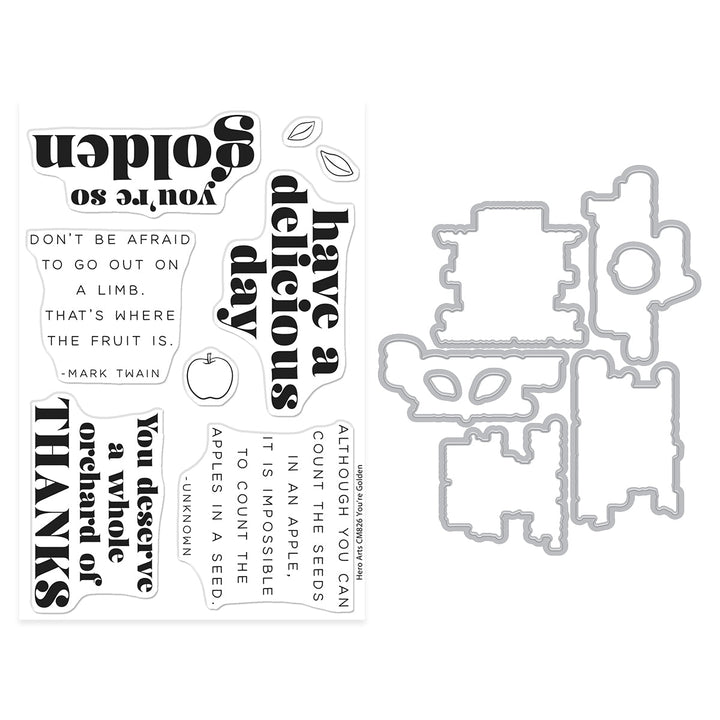 You're Golden Stamp & Cut Set
