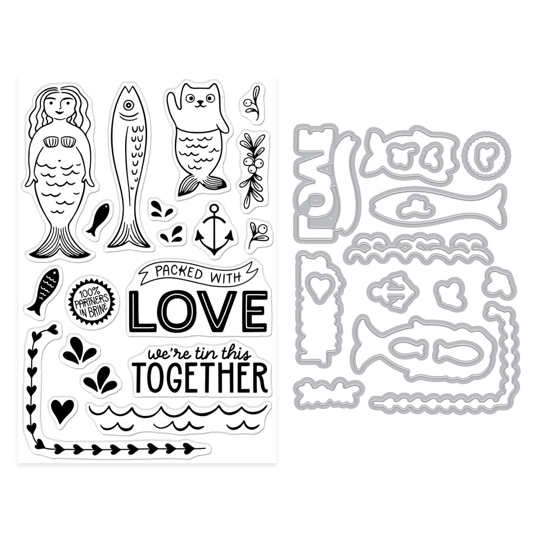 Hero Arts Partners In Brine Stamp & Cut Set