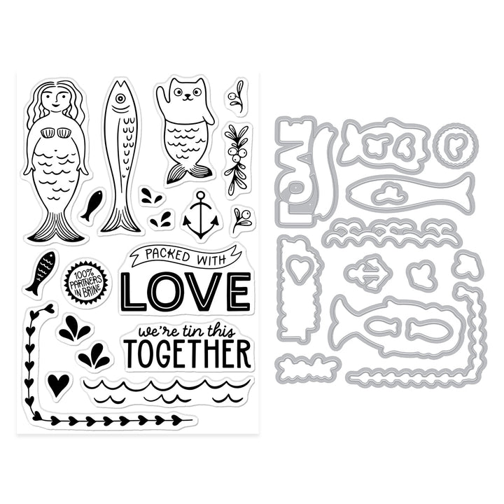 Hero Arts Partners In Brine Stamp & Cut Set