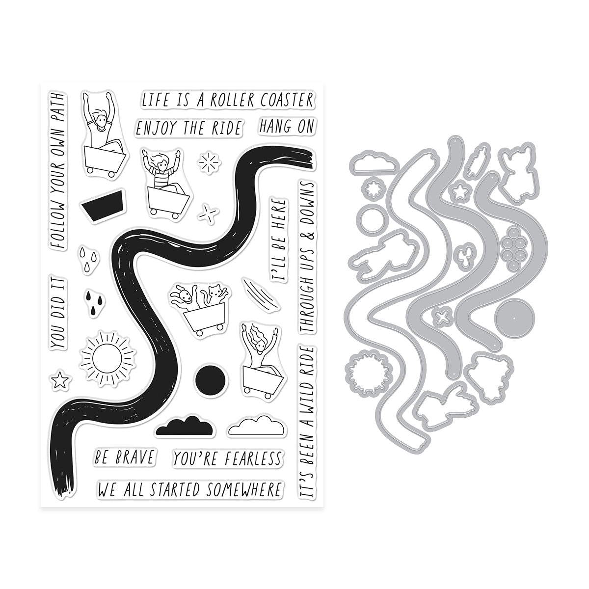 Hero Arts Wild Ride Stamp & Cut Set | Hero Arts