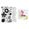 Abstract Floral Stamp & Cut