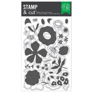 Abstract Floral Stamp & Cut