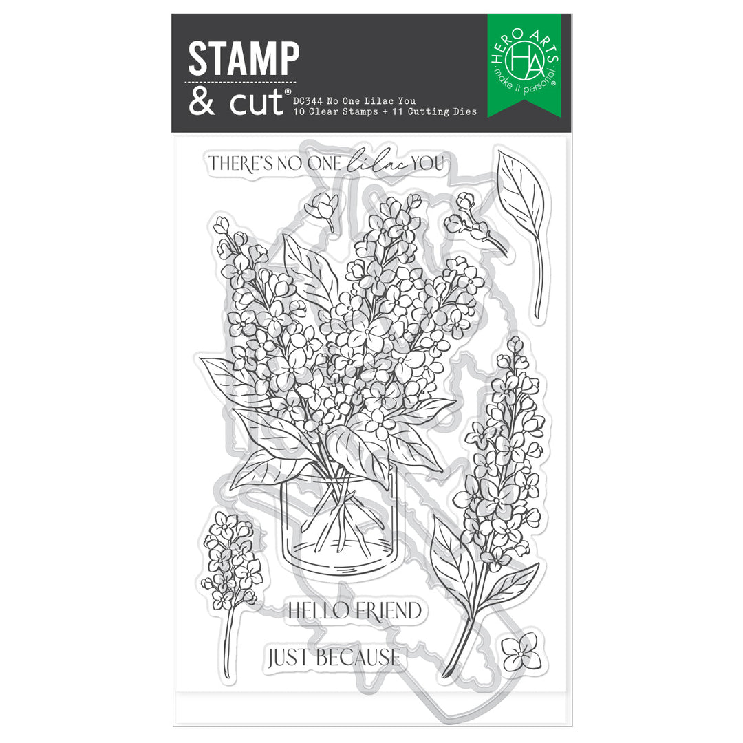 No One Lilac You Stamp & Cut Set