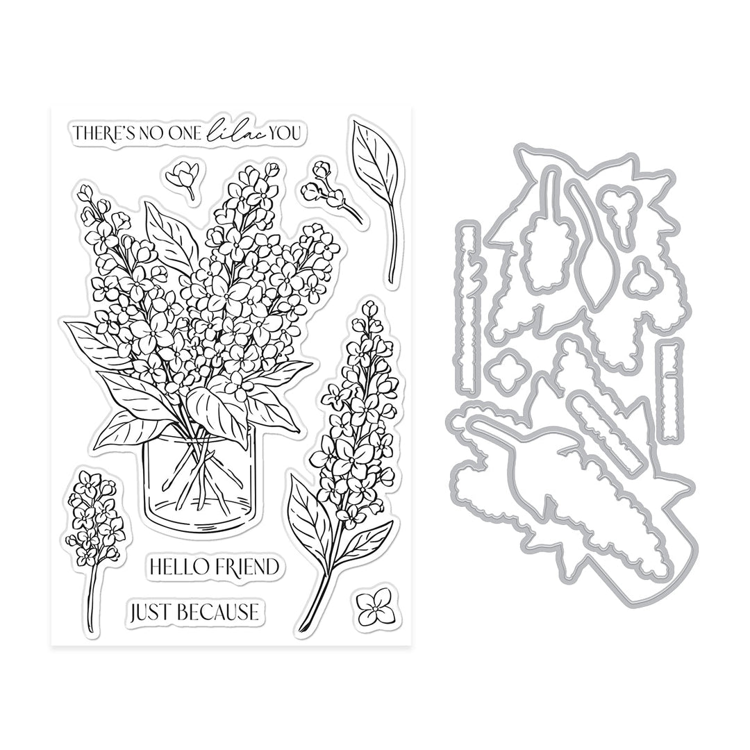 No One Lilac You Stamp & Cut Set