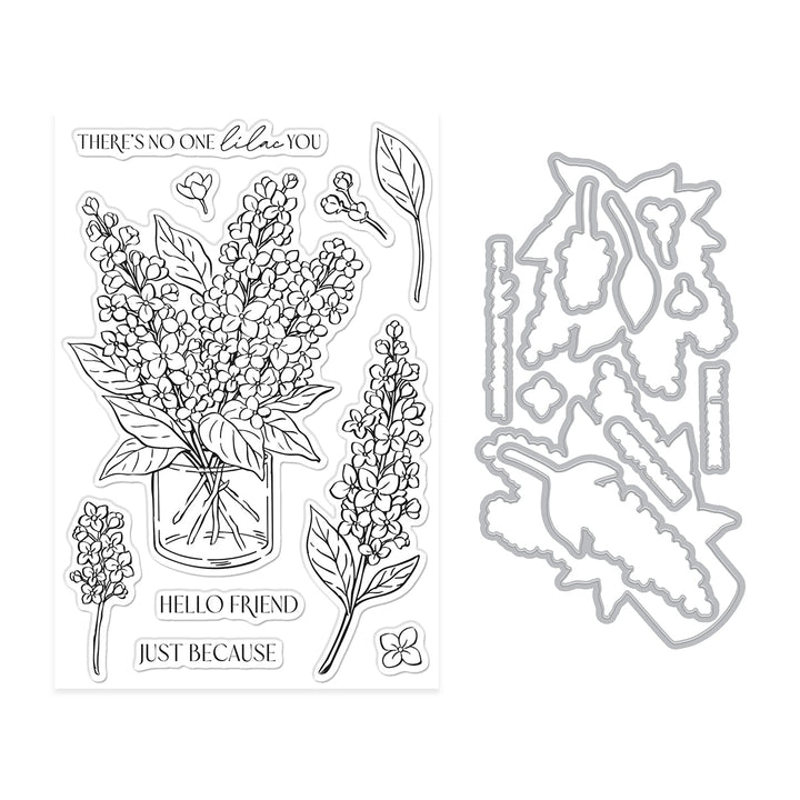 No One Lilac You Stamp & Cut Set