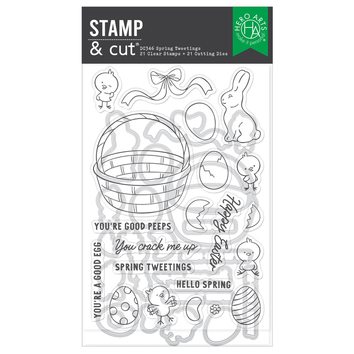 Spring Tweetings Stamp & Cut Set