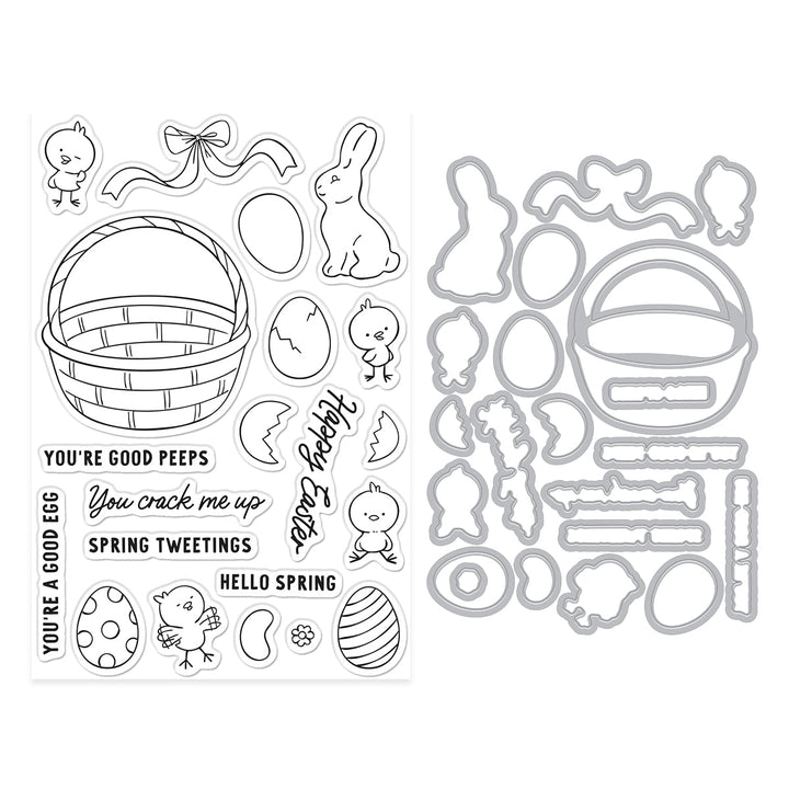 Spring Tweetings Stamp & Cut Set