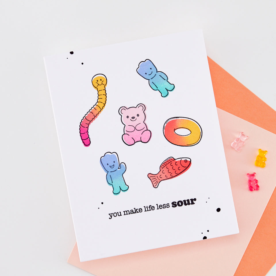 Let's Stick Together Stamp & Cut by Carly Tee