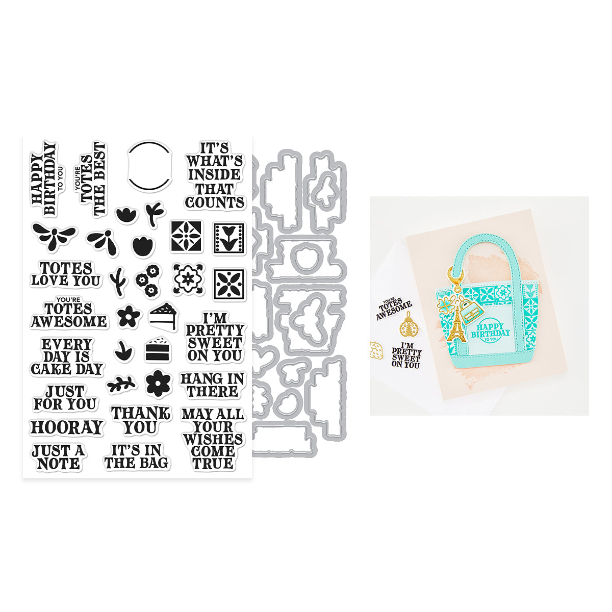 Totes the Best Stamp & Cut