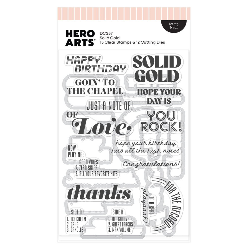 Solid Gold Stamp & Cut