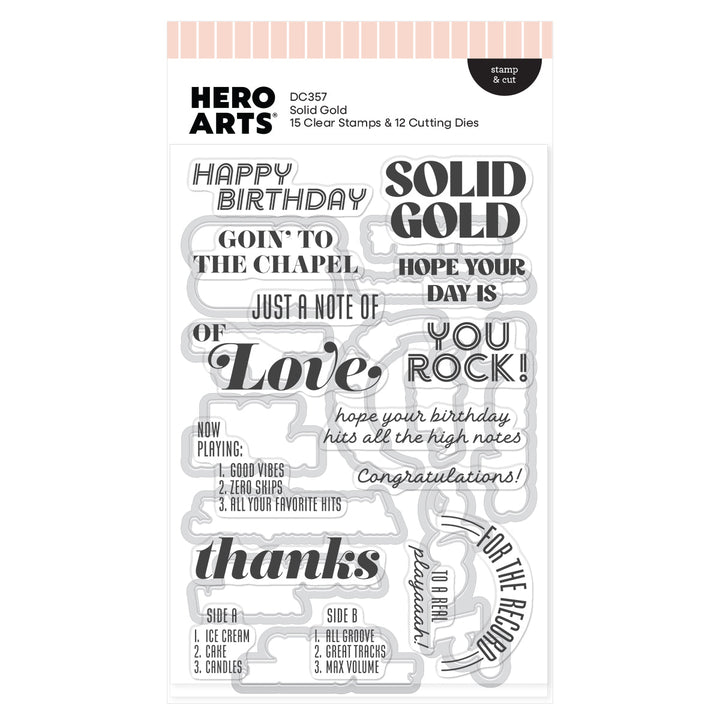 Solid Gold Stamp & Cut