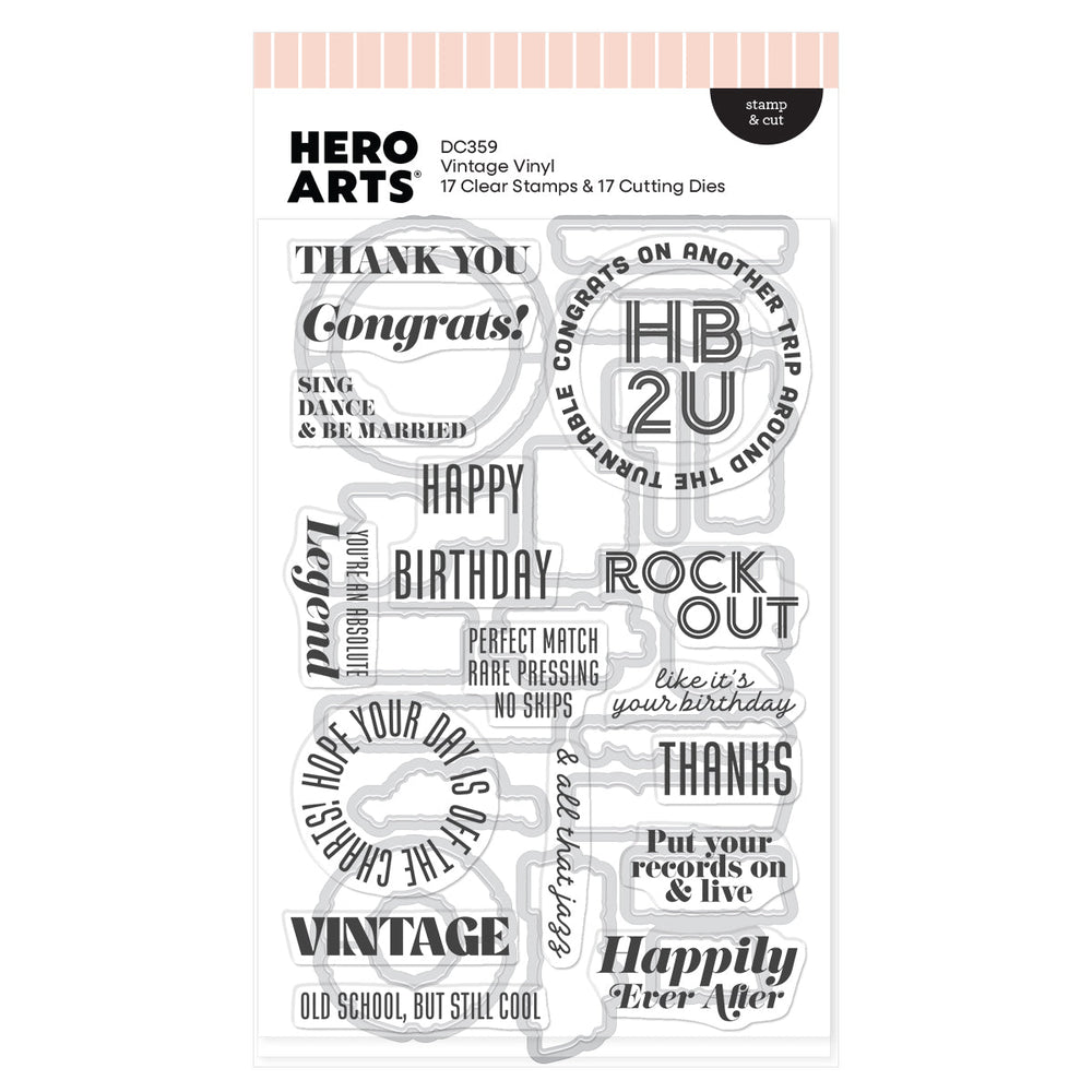 Vintage Vinyl Stamp & Cut