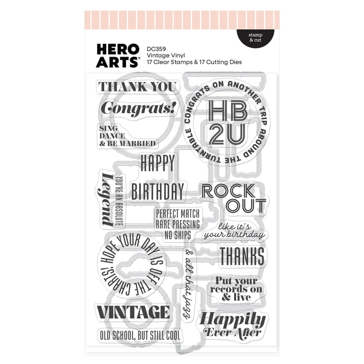 Vintage Vinyl Stamp & Cut